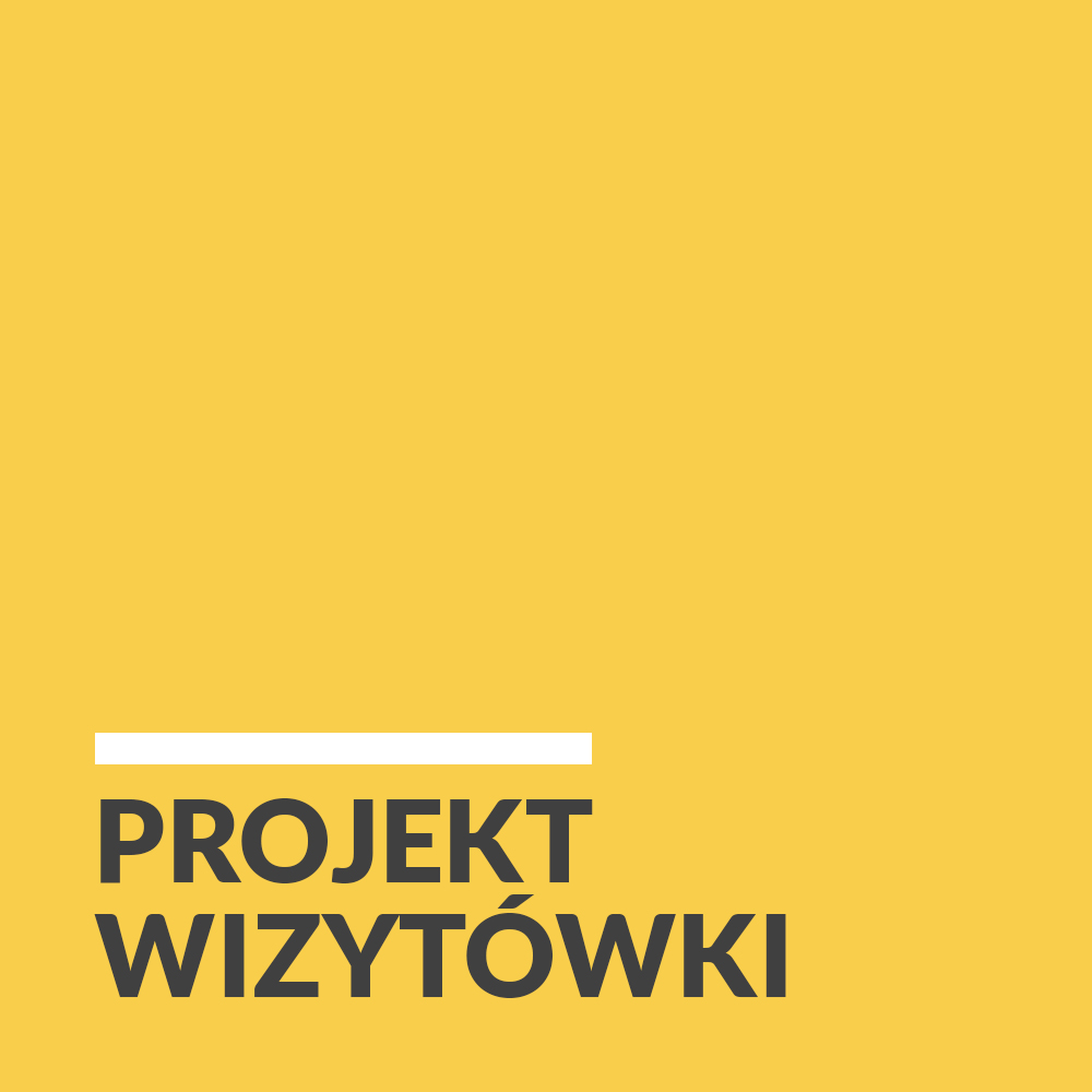 Projekt graficzny wizytówki - Białystok, Warszawa