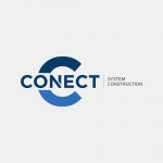 Projekt logo Conect System Construction - Clouds Agencja Reklamowa Białystok